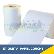 etiqueta adesiva papel couche