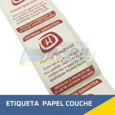 etiqueta papel couche personalizado