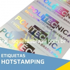 etiqueta foil stamping