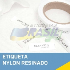 etiqueta nylon resinado em rolos